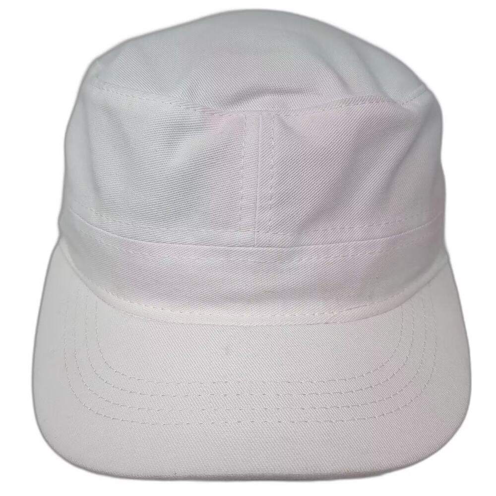 The Hat Depot Army Cap Hat White One Size Slideback Made in USA Military Cadet